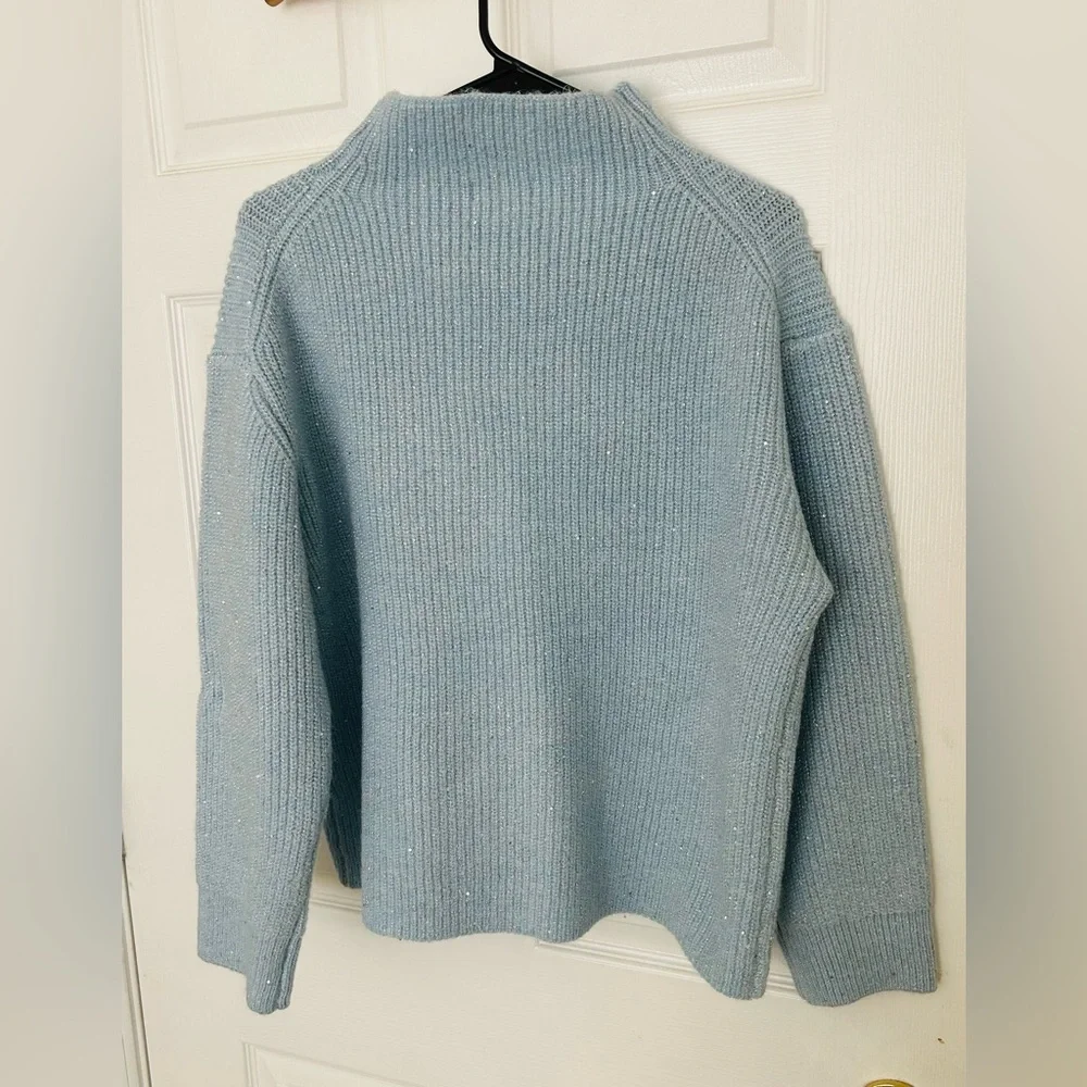 Calvin Klein Light Blue Knit Sweater L - Picture 6 of 7
